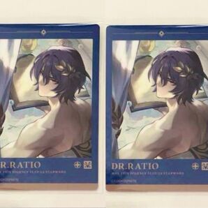 2枚 両面補強 崩壊スターレイル スシロー コラボ メタリックカード Dr.レイシオ スタレ 崩スタ シリアルコード未使用 特典