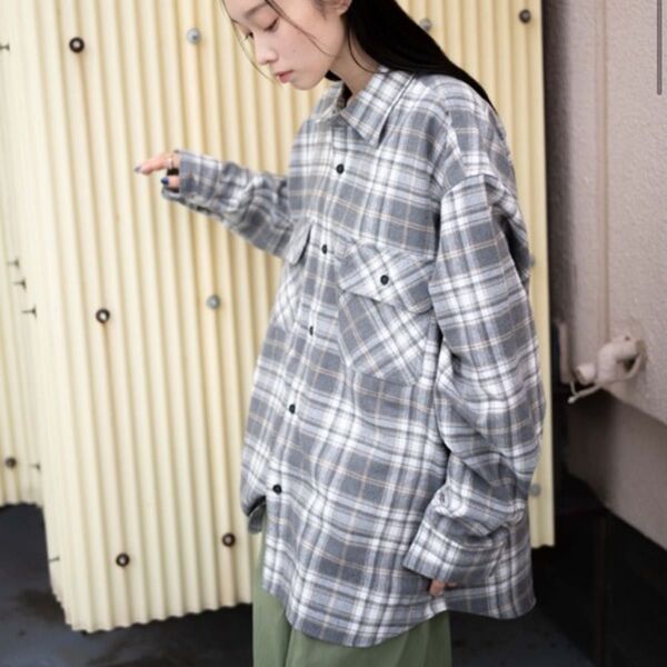 WEGO/【UNISEX】チェックネルシャツ Mサイズ