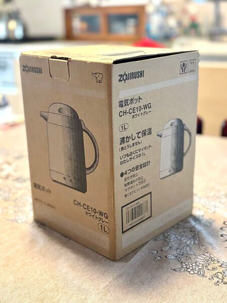 ZOJIRUSHI 電気ポット CH-CE10-WG ホワイトグレー 1L 超美品 象印