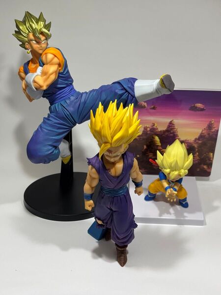 ドラゴンボールフィギュアセット ベジット、スーパーサイヤ人2悟飯 DAIMAスーパーサイヤ人悟空