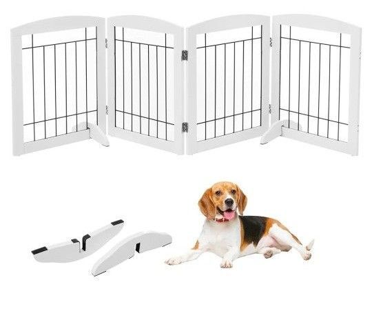 【4枚組】 ペットサークル ペットフェンス ペット用ケージ 滑り止め付き 小型犬 中型犬 【簡単組立て】