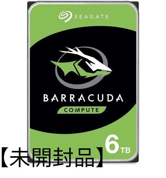 【未開封品】Seagate BarraCuda 3.5インチ 6TB 内蔵 ハードディスク HDD