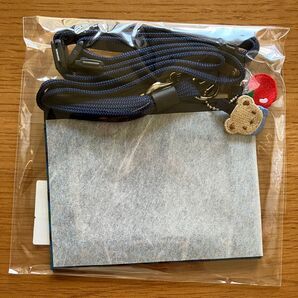 ☆新品未使用☆ familiar ネームホルダー ファミリアチェック青