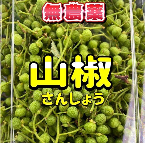山椒 ぶどう山椒 約100g 美品 低農薬