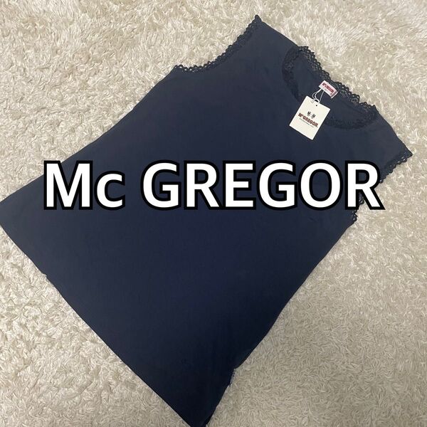 タグ付未使用品★Mc GREGOR ノースリーブシャツ タンクトップ ネイビー レディース【訳あり】