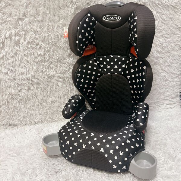 【美品】GRACO ロジコ ジュニアシート ミッキーマウス クッション洗濯済み グレコ チャイルドシート