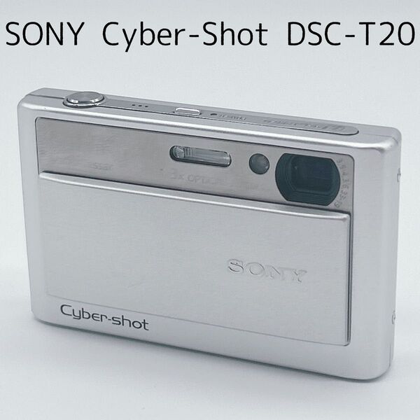 【動作品】SONY ソニー Cyber-Shot DSC-T20 シルバー