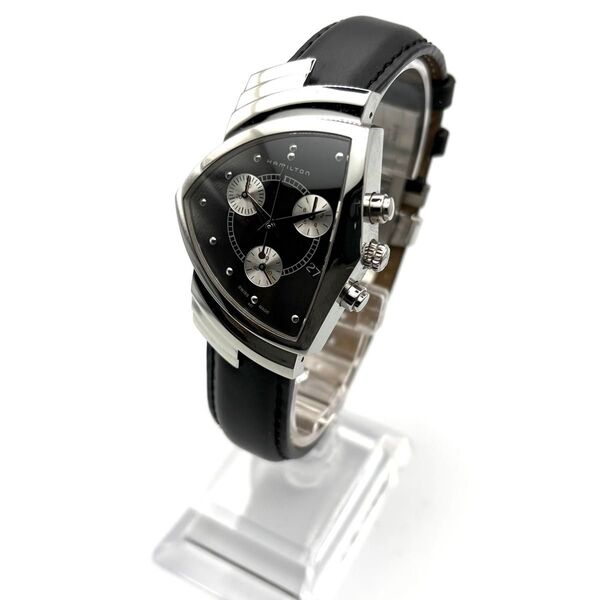 【美品・稼働品】ハミルトン Hamilton ベンチャラ クロノグラフ メンズ H244121 クォーツ