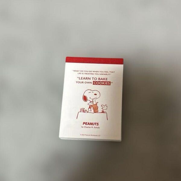 PEANUTS メモ帳 スヌーピー クッキー