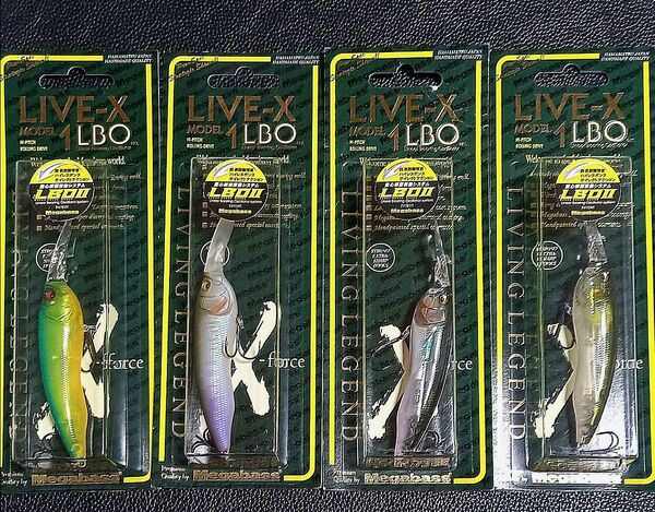 272. メガバス ライブX LBO 新品4個セット