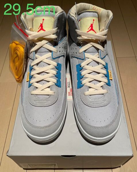 【29.5cm 新品未使用】US11.5 NIKE × UNION AIR JORDAN 2 GREY FOG エアジョーダン