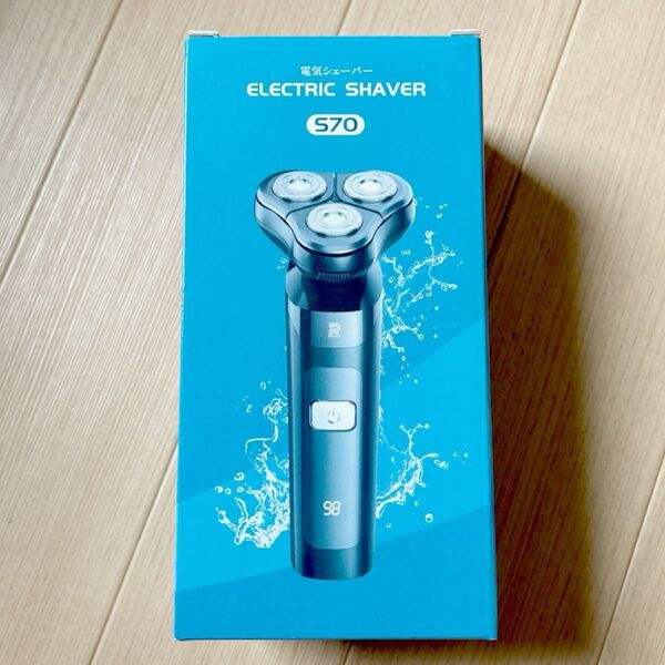 【新登場1台3役】電気シェーバー 電動髭剃り 360°回転式 乾湿両用 携帯便利・低騒音 typc急速充電 IPX7防水 S70