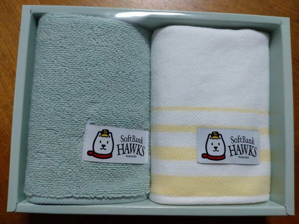 ☆新品☆お父さん応援隊長ハンドタオル 2枚 ソフトバンク ホークス 今治タオル