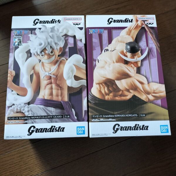 ワンピース フィギュア Grandista EDWARD.NEWGATE 白ひげ GEAR5 ニカ ルフィ 新品未開封品 プライズ