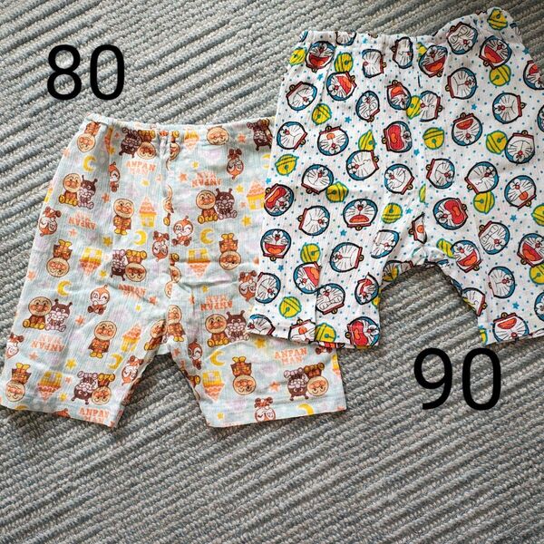アンパンマン ドラえもん 子供用ステテコ パンツ 半ズボン 80 90 幼児 男の子