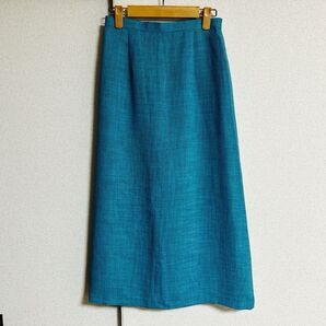 ターコイズブルー ロングスカート 66〜70cm