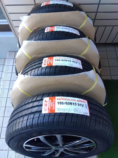 【訳あり/未使用品】195/65R15 夏タイヤ & 15インチホイール4本セット