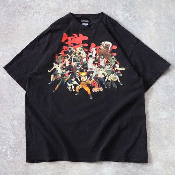 00s ヴィンテージ アニメ ナルト NARUTO 全員集合 Tシャツ
