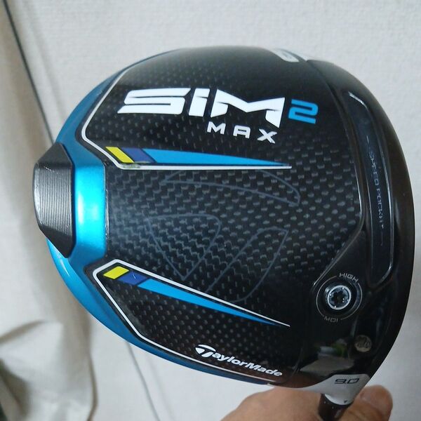 TaylorMade SIM2 MAX ドライバー 9.0°テンセイブルーTM50フレックスS中古ヘッドカバー付き