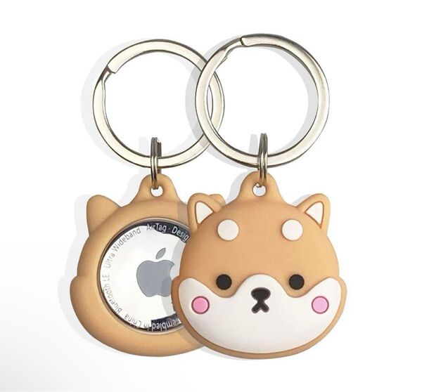 Airtag 保護ケース 柴犬TPU エアタグ ケース 耐衝撃