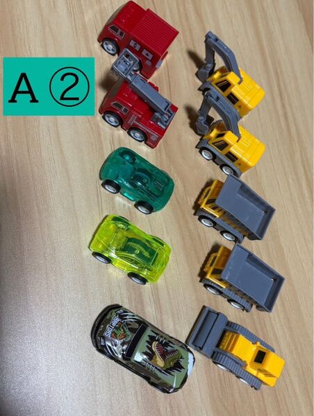 A② クレーン車 消防車 チョロQ ショベルカー 車 ミニカー