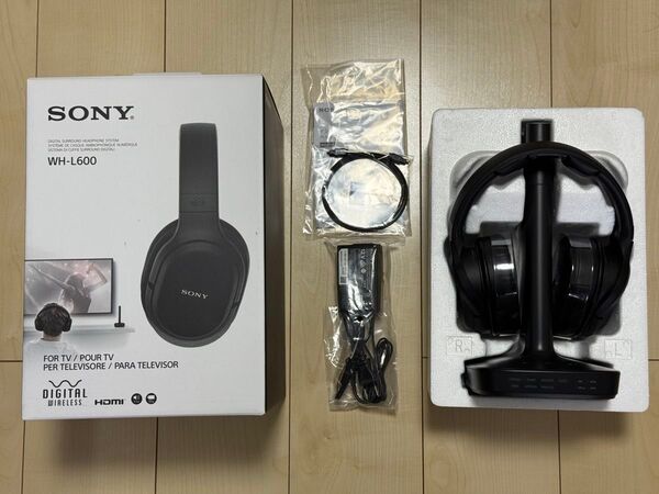 SONY ワイヤレスデジタルサラウンドヘッドホンシステム WH-L600 美品