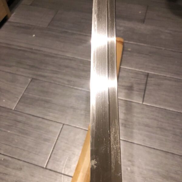 刃渡51.2cm 優刃紋 日本刀 長脇差 登録証有り 白鞘 室町永禄
