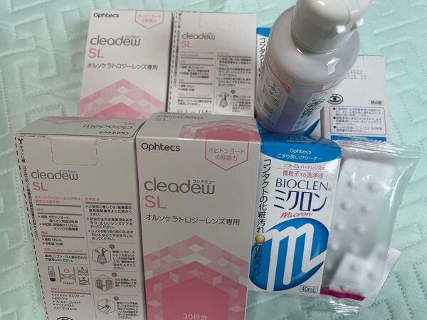 オルソケ 専用酵素洗浄保存材 SL オフテクス 30分×4箱と15錠 ミクロン3本セット