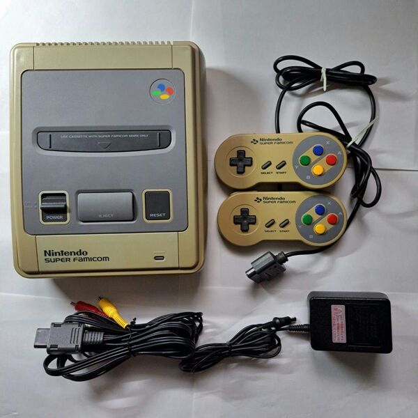 【コンデンサ交換・分解清掃済】スーパーファミコン 一式セット SHVC-001