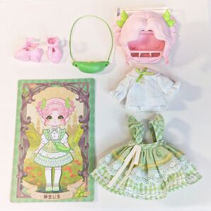 SIMONTOYS LIRORO 童話リロロ ヘアパーツ ブラインドドール 特典靴 アウトフィット ドール服
