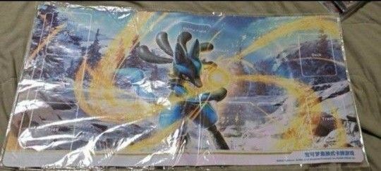 ポケモンカードゲーム 中国簡体字版 公式 プレイマット ルカリオ 海外 未開封