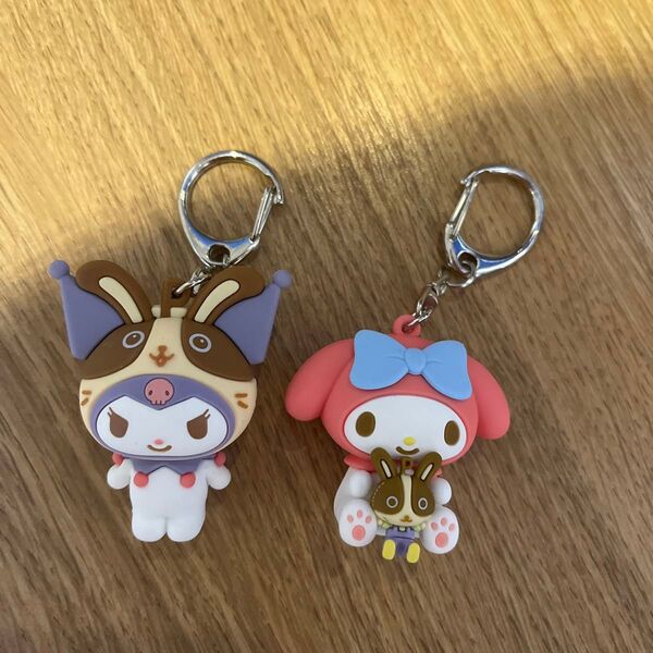 宇佐美 立体ラバーキーホルダー クロミ 、マイメロ