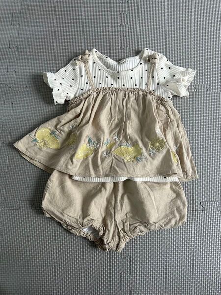 80cm 子供服 セットアップ 女の子 Tシャツ キッズ