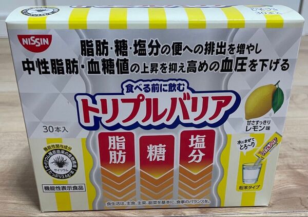 日清食品 トリプルバリア 甘さすっきりレモン味 30本入 × 1