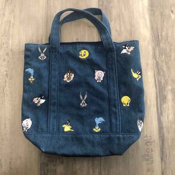 ルーニーテューンズ ROOTOTE デニム トートバッグ