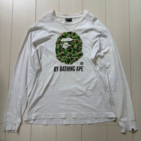 90s 初期 A BATHING APE カモ柄 長袖Tシャツ