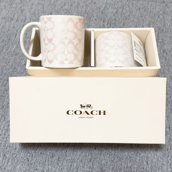 COACH ペア マグカップ ピンク パール ペアマグカップ 2個セット