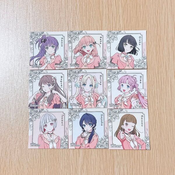 蓮ノ空女学院スクールアイドルクラブ ロフト 特典 ミニステッカー 9種 スリーズブーケ みらくらぱーく! DOLLCHESTRA