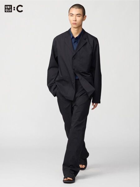 UNIQLO:C ワークジャケットL イージーワークパンツM セットアップ 黒
