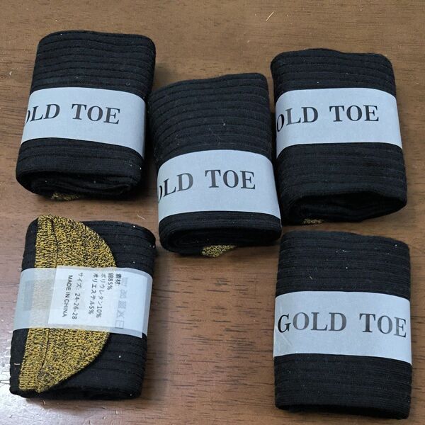 GOLD TOE 靴下 24〜28cm 6足セット