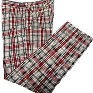 PG ゴルフパンツ チェック柄 O(LL) 美品