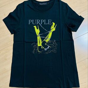 【送料込】UNDERCOVER "PURPLE"期 ラメプリント半袖Tシャツ
