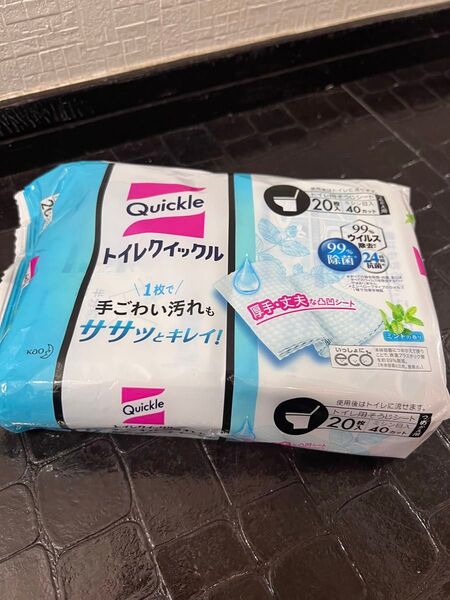 【未使用品】激安送料込!トイレクイックル トイレ掃除シート ジャンボパック 詰め替え 20袋セット