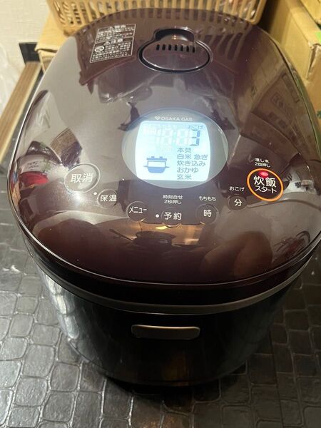 【美品送料込】 19年製!ガス炊飯器 11合炊き RR-100MST2/都市ガス Rinnai 都市ガス用