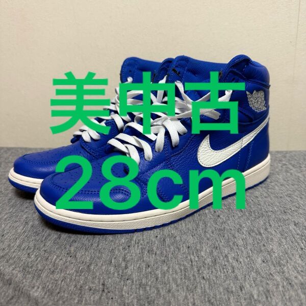 28cm 美中古 NIKE AIR JORDAN 1 RETRO HIGH HYPER ROYAL 555088-401 OG