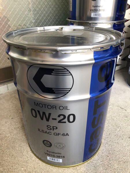 新キャッスル モーターオイル SP0W-20 新品20L 合成油 V9210-3816 送料込み