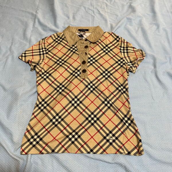 BURBERRY London ポロシャツ ノバチェック ベージュ