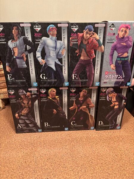 一番くじ ジョジョの奇妙な冒険 GOLDEN WIND HITMAN TEAM フィギュアまとめセット 新品未開封
