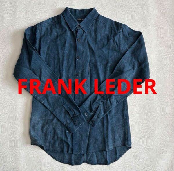 FRANK LEDER フランクリーダー リネン シャツ インディゴ xs インディゴリネン
