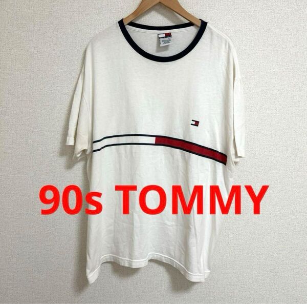90s TOMMY ビッグシルエット トミー VINTAGE 古着 Tシャツ 半袖 ビンテージ 90s カットソー